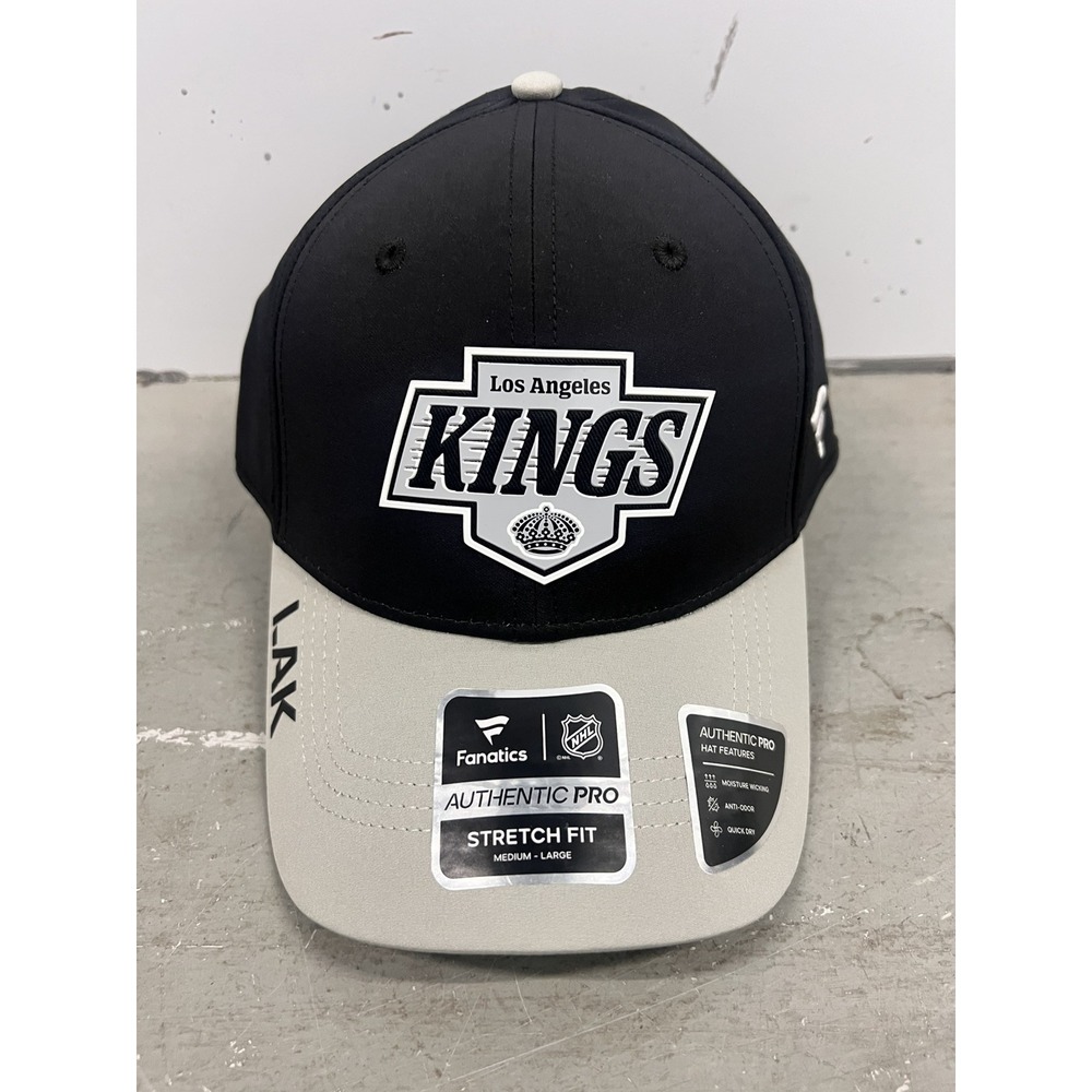 Los Angeles Kings Fanatics Stretch Fit‎ Size M/L Authentic Pro Baseball Cap